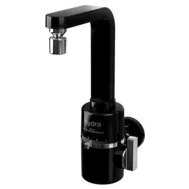 Imagem de Torneira Elétrica Hydra Slim Parede 220V 5500W Preta 4 Temperaturas