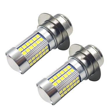 Imagem de Ruiandsion Lâmpada de LED para farol de motocicleta P36S branca 6000K 10-30V super brilhante 3030 66SMD Chips lâmpada LED para motocicleta moto scooter farol (pacote com 2)