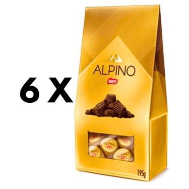 Imagem de Oferta Chocolate Bombom Alpino Bag Nestlé - 6Cx C/ 195G Cada
