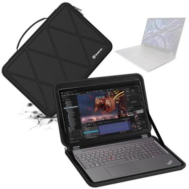 Imagem de Smatree Capa protetora rígida de EVA compatível com Lenovo ThinkPad P16 Gen 2 Mobile Workstation de 16 polegadas, bolsa rígida à prova d'água para laptop de 16 polegadas (M106)