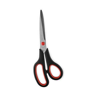 Imagem de Tesoura Ergonomica Cabo Preto 21Cm-Blister - 100872