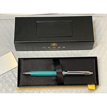 Imagem de Cross Coleção Limitada Clássica Avitar Matte TEAL Barrel com Cromo Polido Marcações Caneta de Presente de Luxo Ponta Média