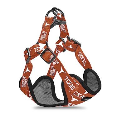 Imagem de Peitoral para cães Texas Longhorns Step-in | Licenciado oficialmente pela NCAA | ajustável, confortável, resistente e duradouro - ótima ideia de presente! (Grande)