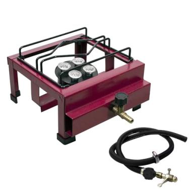 Imagem de Fogão Fogareiro 1 Boca Alta Pressão com Mangueira + Registro