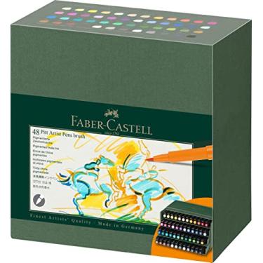 Imagem de Faber-Castell PITT Artist Pen Brush India Ink Pen - Studio Box of 48
