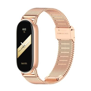 Imagem de MIJOBS Pulseira de substituição respirável para Xiaomi Mi Band 10/9/8 para Mi Fit Band 9 SmartWatch para mulheres e homens