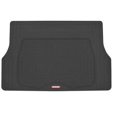 Imagem de Motor Trend Tapetes de piso de carga utilitários resistentes para carro caminhão SUV, aparável para caber no porta-malas, proteção para todos os climas, preto 80 cm x 127 cm BK