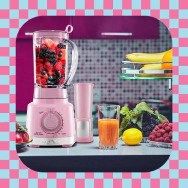 Imagem de Liquidificador Rosa Britania Pro Maxx Turbo 3L 1400W 220V - Britânia, 