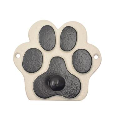 Imagem de TG,LLC Treasure Gurus Metal Dog Paw Print Gancho de parede chapéu cabide para filhotes de cachorro coleira de armazenamento porta-chaves