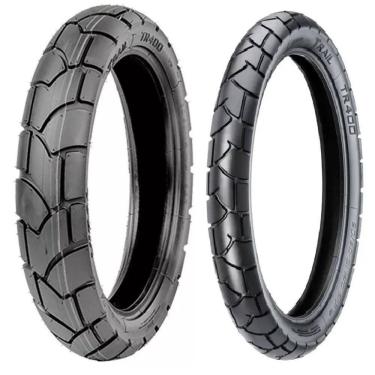 Imagem de PAR PNEU 90/90-21 TR400 TT 54S + 120/80-18 TR400 TT 62S VIPAL Xre 300 Falcon 400 Xtz 250 Lander