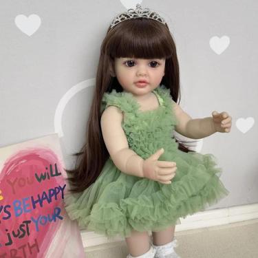 Imagem de Bebe Reborn Menina 100% Silicone 57 Cm - Isah - PRO BABY
