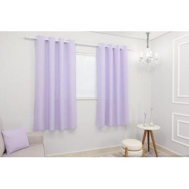 Imagem de Cortina Lana Lilás Oxford 300X180 Para Sala/Quarto - Fabritex