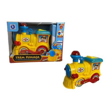 Imagem de Brinquedo Trem Fumaça Bate E Volta Musical Luzes Com Vapor - Company k