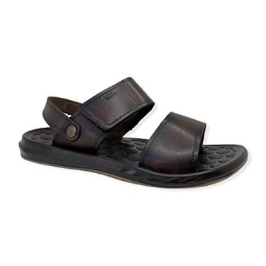 Imagem de Sandália Pegada Amortech Couro Masculina 133002-02 Cravo
