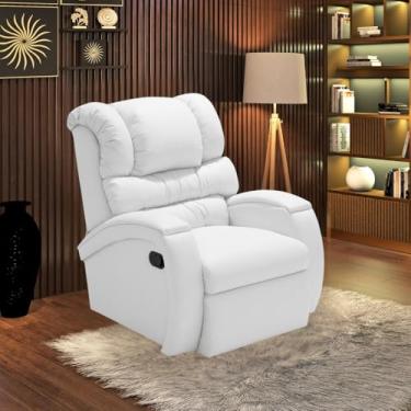 Imagem de Poltrona Cadeira Reclinável Imperial Zero Wall Papai Estética Cílios Sobrancelha Soft Sala Descanso (Branco)