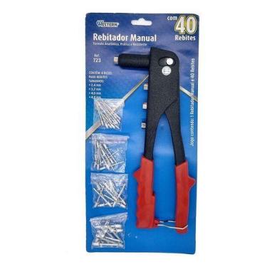Imagem de Rebitadeira Alicate Rebitadorcom 40 Rebites Pop Arrebitador - Saga