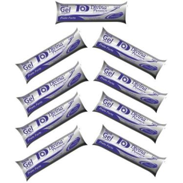 Imagem de Hene Em Gel Jaborandi 09x180gr Divina Dama Preto Forte (Preto Azulado)