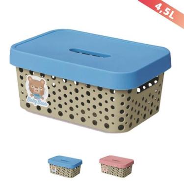 Imagem de Caixa Organizadora Baby Trama Rattan 4,5L Usual Utilid. - Usual Utilid