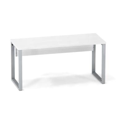 Imagem de Mesa Diretora Tubular P25 Pandin 1,5x0,7 M Branco e Cinza
