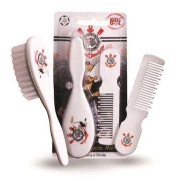 Imagem de Pente e Escova Bebê Corinthians Kids Gol - Produtos Kids Gol