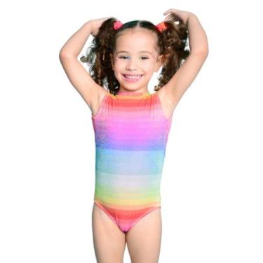 Imagem de Maiô Lycra Proteção UPF50+ Body  Arco-Íris - Verão 2023 - Banho Maria,