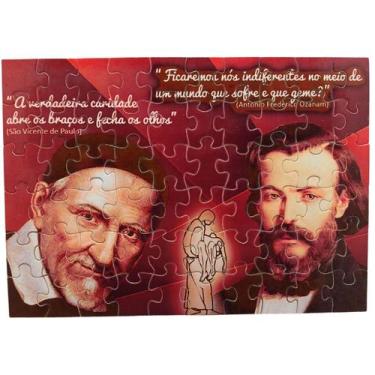 Imagem de Quebra-cabeça de 60 peças São Vicente e Frederico Ozanam - Coleção TEA