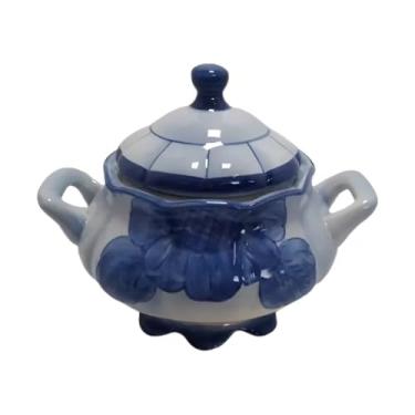 Imagem de Sopeira De Porcelana/Cerâmica Florida (FLORIDO AZUL ESCURO) - Oferta