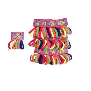 Imagem de Kit 216 unidades Elástico De Cabelo Rabicó Xuxinha Colorido - Lynx pro