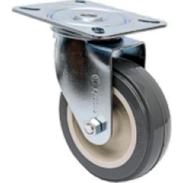 Imagem de Rodízio Fixo para Carrinho de 4 Polegadas com Placa Capacidade de 65kg
