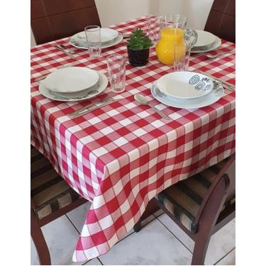 Imagem de Toalha de Mesa Xadrez Oxford 6 Lugares 1,40 X 2m Restaurante - Olizoni