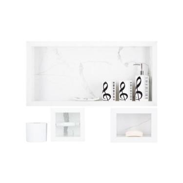 Imagem de Nicho Em Porcelanato Para Banheiro - kit com 3 peças (Gioia) - Incompa