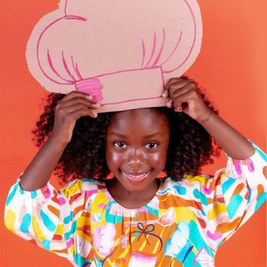 Imagem de Vestido Viscose "Chef de Cozinha" - Saia de Filó, 10