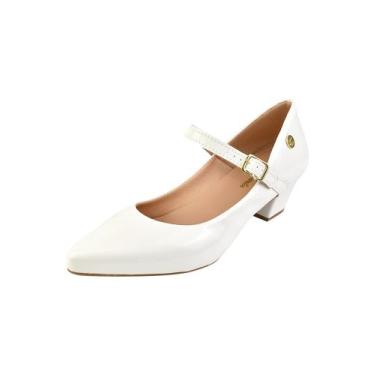 Imagem de Scarpin Boneca Confort Bico Fino Salto Alto Ref:36.003 - Donna Santa, 