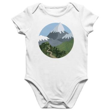Imagem de Body Bebê Algodão Montanhas - Foca na Moda, Branco, G