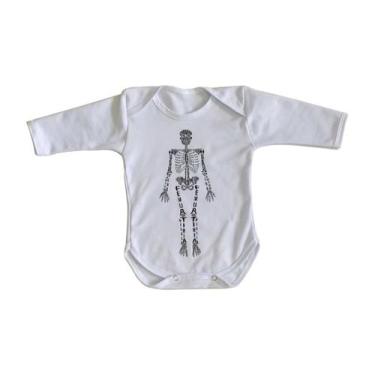 Imagem de  body nenê criança roupa bebê manga longa Esqueleto humano  - Empório 