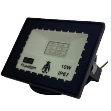 Imagem de Refletor Holofote Luminária Led 10w Cor Azul Bivolt Smd - World Led