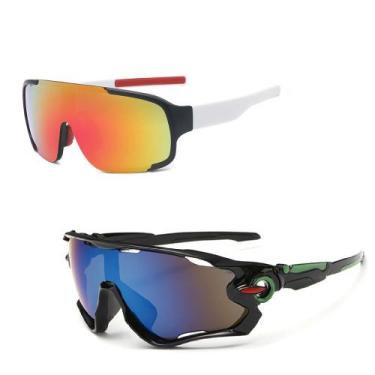 Imagem de Kit 2 Óculos De Sol Ciclismo Bike Esportivo Espelhado Uv400 - PENDULAR