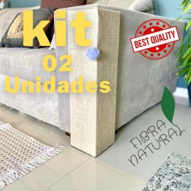 Imagem de 02 Unidades Arranhador de Sofá Arranhador para Gatos Fibra Natural 55C