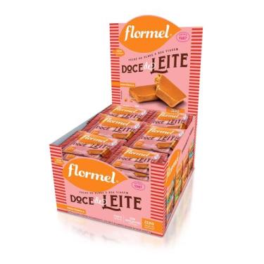 Imagem de Tablete de Doce de Leite, Zero Açúcar - Caixa com 24 Unidades de 20g c