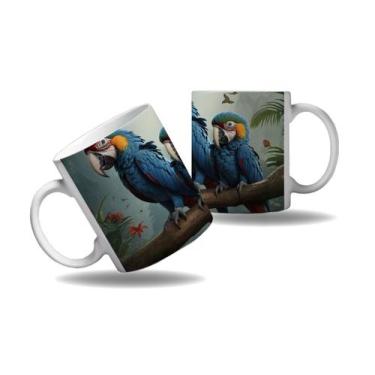 Imagem de Caneca Presente Aves Coloridas Araras Cores Zoo Pássaros 2 - Enjoy Sho
