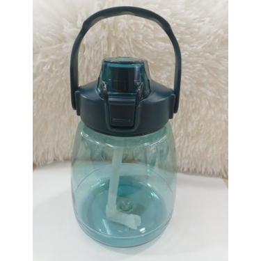 Imagem de garrafa de plastico1.2L com tampa,canudo e alça - Imporiente
