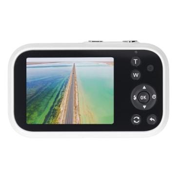 Imagem de Câmera Infantil, Vídeos FHD 1080P, Câmera Digital, Imagens de 48 MP, Tela de 2,8 Polegadas, 8 Papéis de Parede para Viagens (Branco)