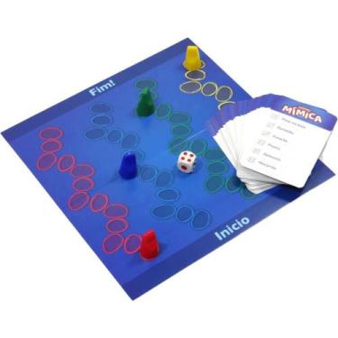 Imagem de Jogo Diverso Fazendo Mímica - Coluna