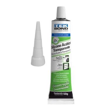 Imagem de Kit Silicone Incolor Bisnaga 50g 6 Unidades - TEK BOND