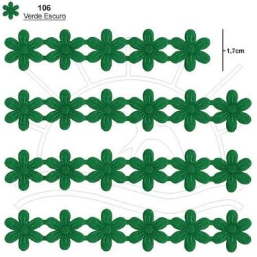 Imagem de Passamanaria Marilda Mod. 410 Margarida 5 Metros, 106 - VERDE ESCURO