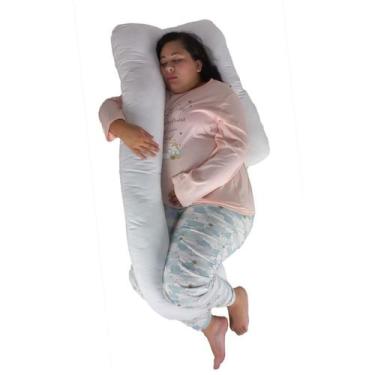 Imagem de Almofada Formato J Gestante Maternidade Gravidez Barato - Happy Line, 