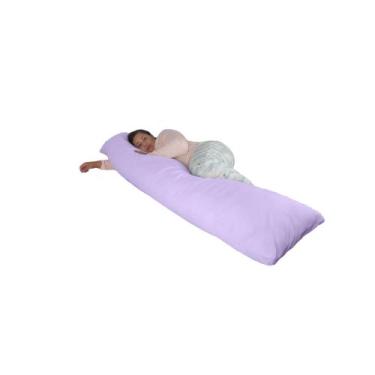 Imagem de Travesseiro de Corpo Gigante 2 Metros Happy Line Xuxão 200x48, Lilás