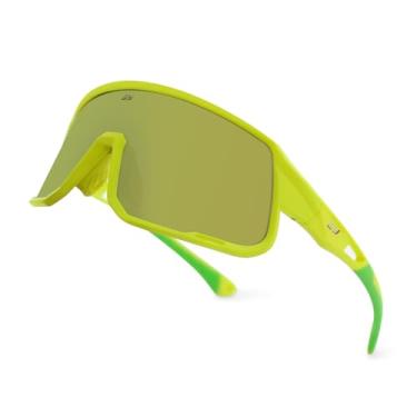 Imagem de GY Óculos de tiro de segurança para homens/mulheres, óculos táticos de ciclismo airsoft caça com capa/ANSI Z87.1 (armação amarela (lente dourada))