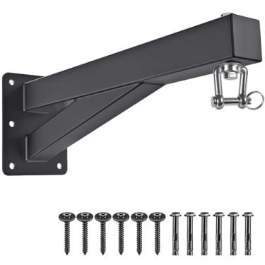 Imagem de SELEWARE Suporte de parede pesado para saco de pancadas de 43 cm com suporte giratório de 360° para bolsa de boxe em casa, academia, uso interno e externo, muay thai e treinamento de MMA