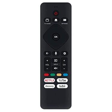 Imagem de URMT26CND002 135439b0002 Controle remoto de substituição de pesquisa por voz adequado para Philips Série 7000 4K Ultra HD LED Google TV 43PUL7672/F7 43PUL7652/F7 55PUL7552/F7 55PUL7672/F7 50PUL7672/F7